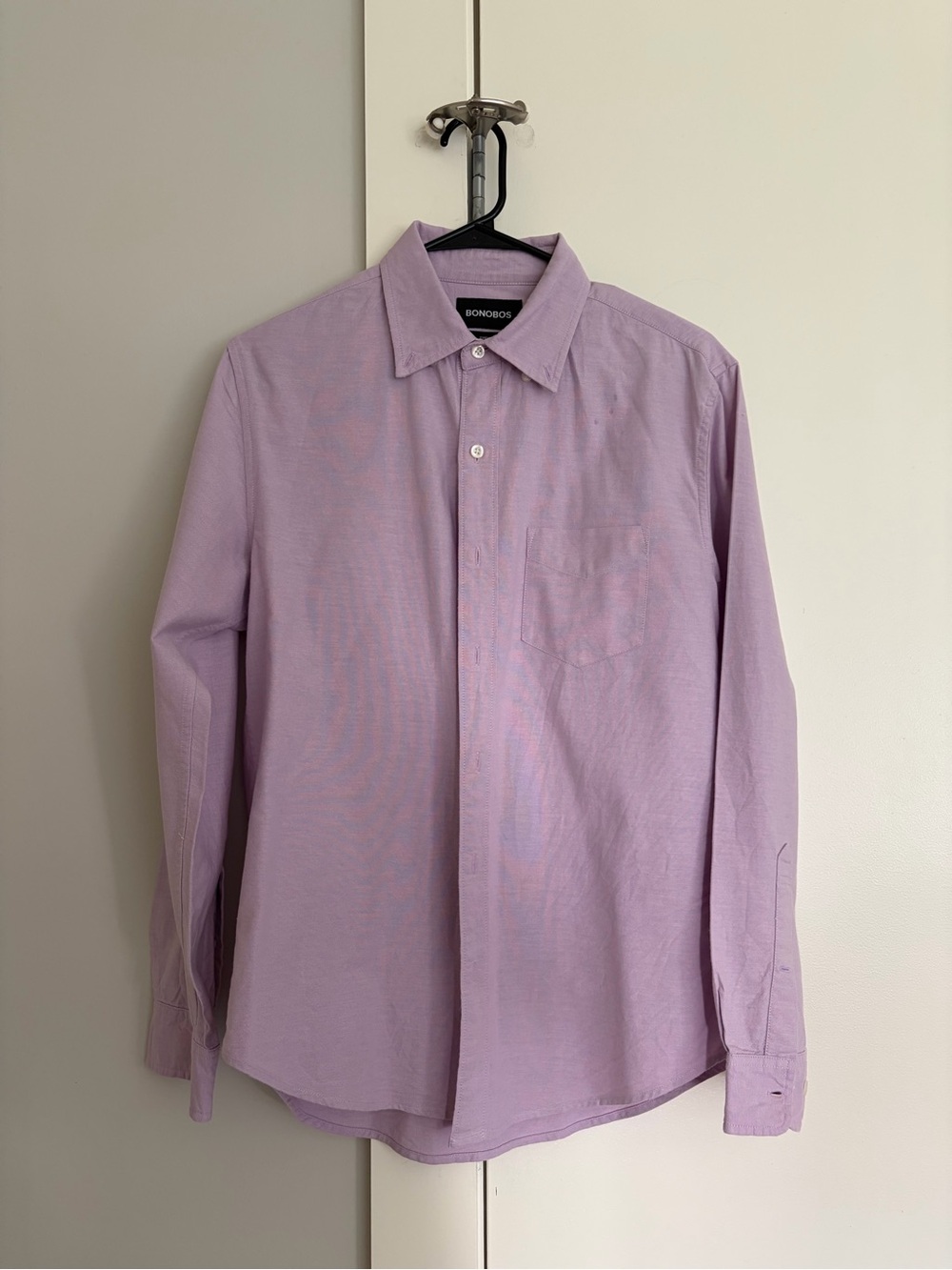 Bonobos Men's Light Pink/ Lavender Long-Sleeve Shirt